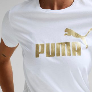 Puma ESS+ Metallic Logo Tee